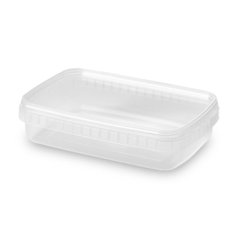 Ml White Freezer Grade Rectangular Tamper Evident Containers And Lids