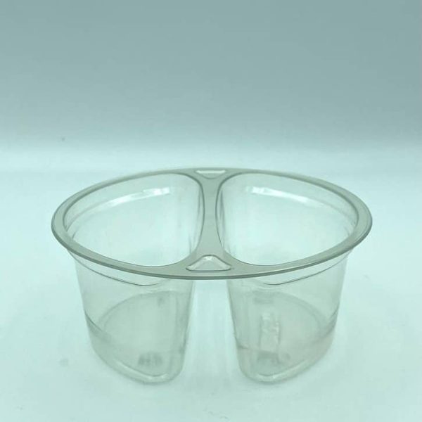 280ml Round 2 Cavity Clear R-Pet Containers