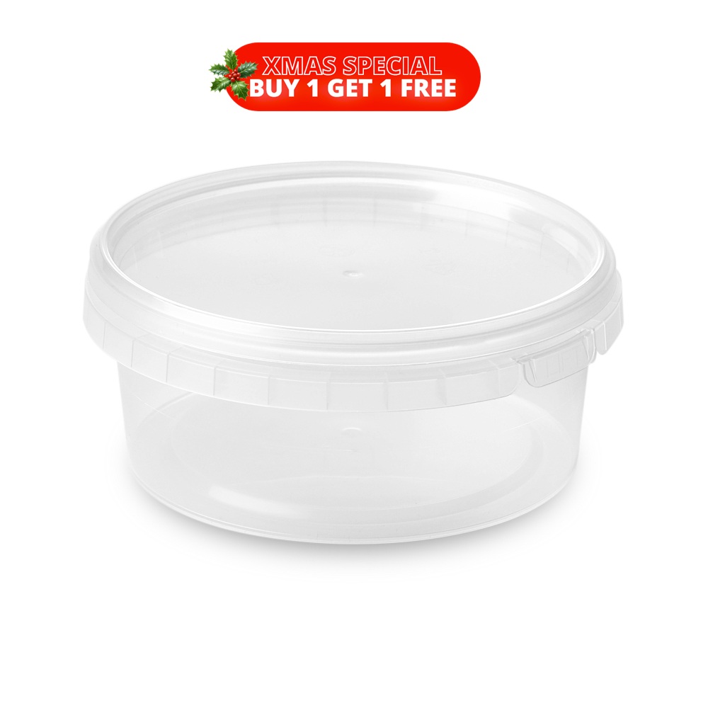300ml Round 118mm Diameter Tamper Evident Containers and Lids