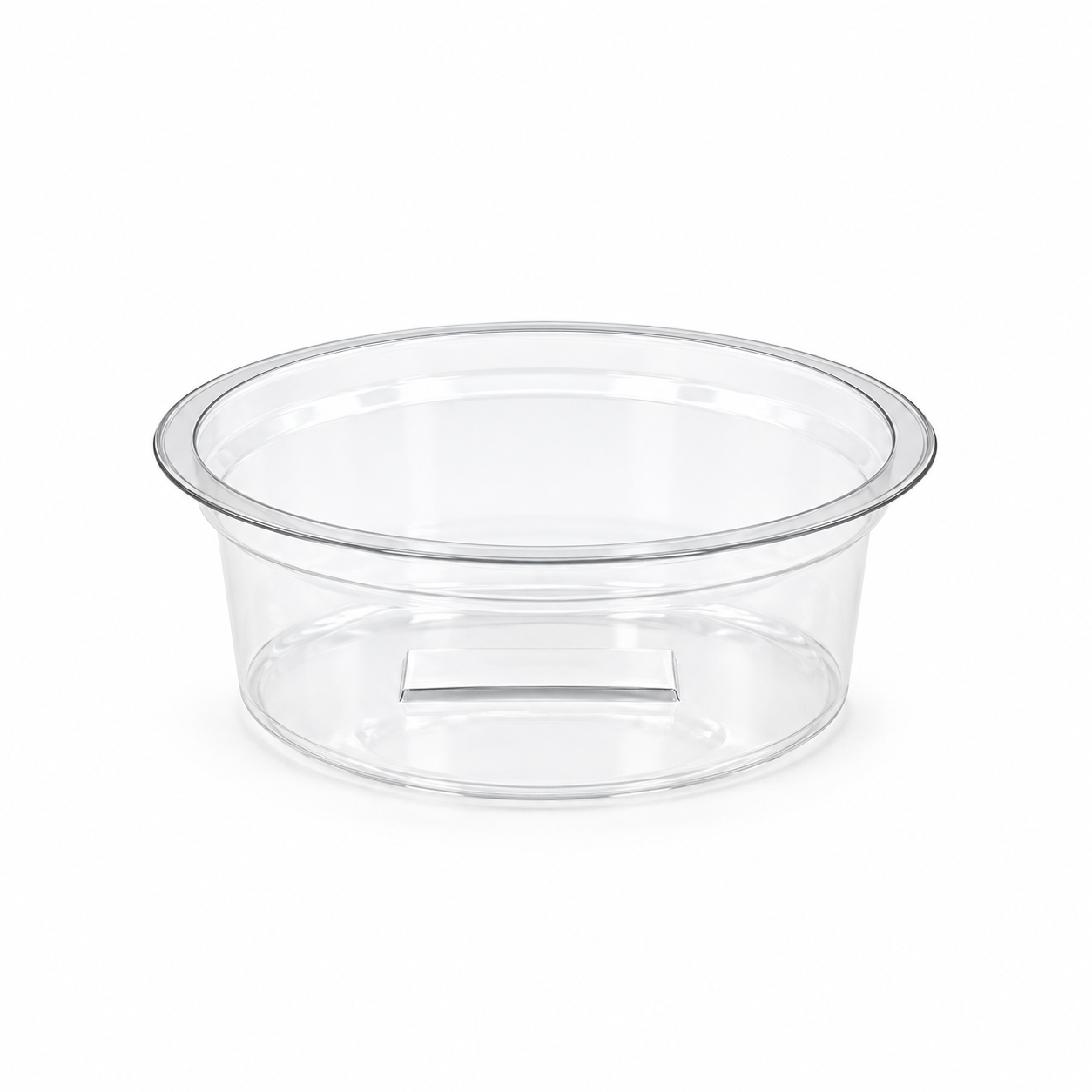 170ml Round 95mm Diameter Clear R-Pet Containers