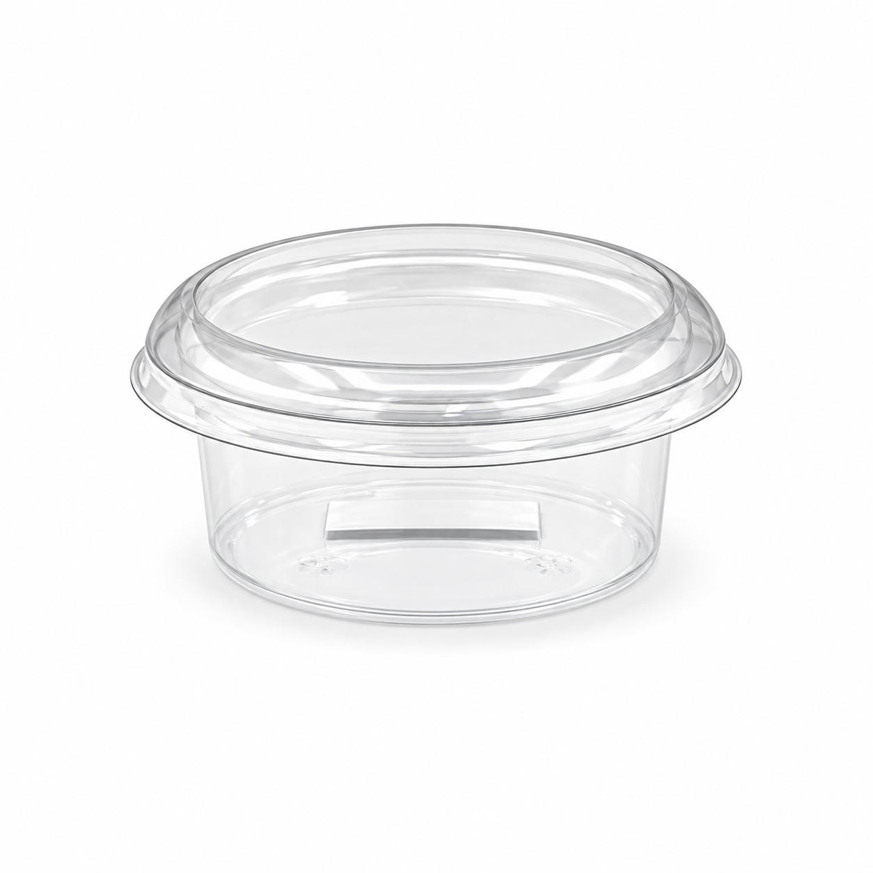 170ml Round 95mm Diameter Clear R-Pet Containers
