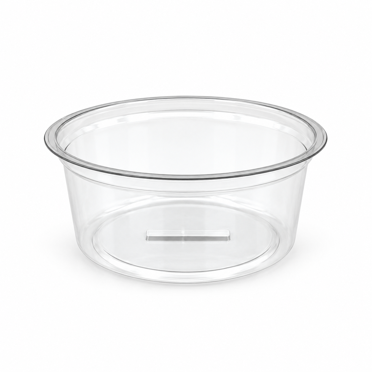 240ml Round 95mm Diameter Clear R-Pet Containers