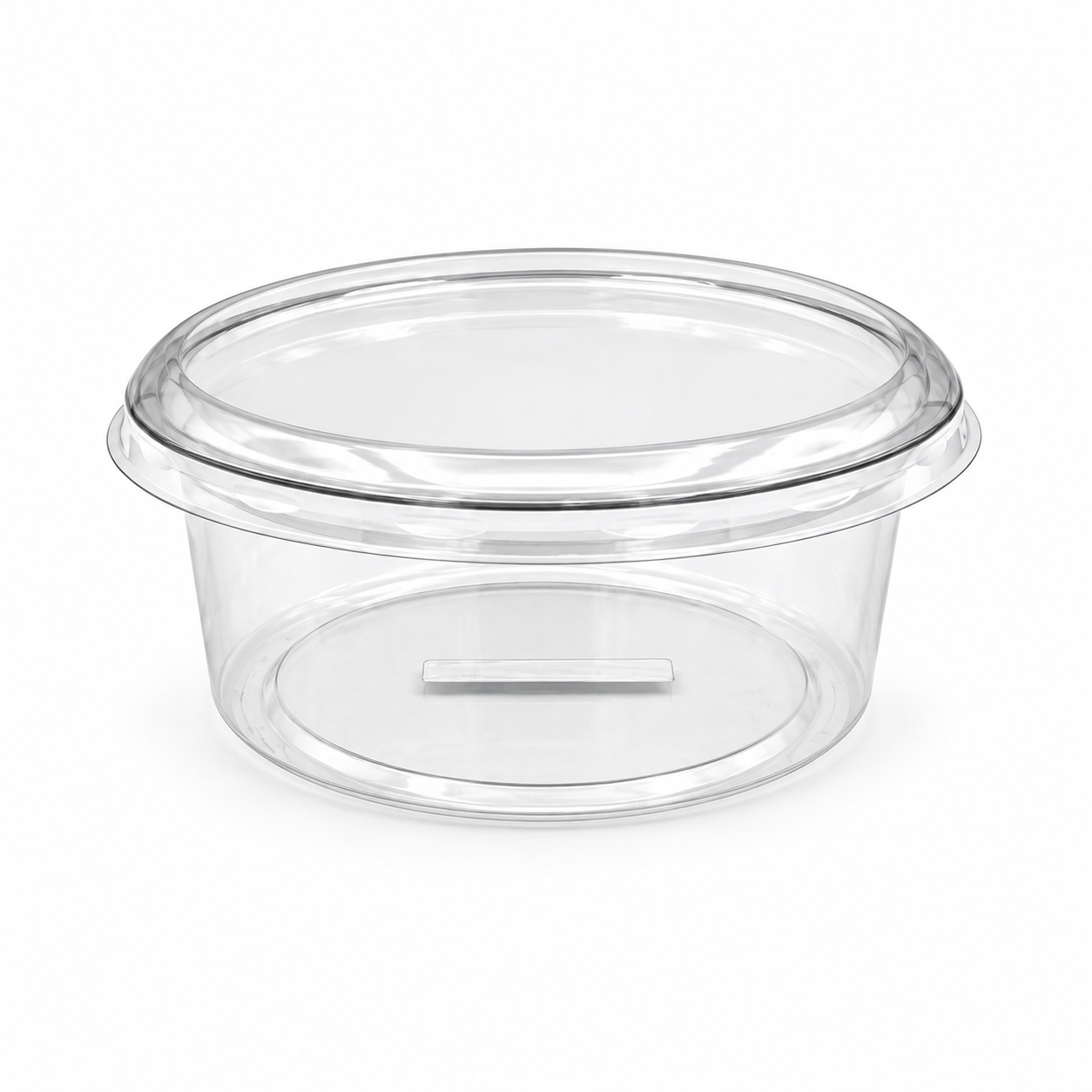 250ml Round 115mm Diameter Clear R-Pet Containers