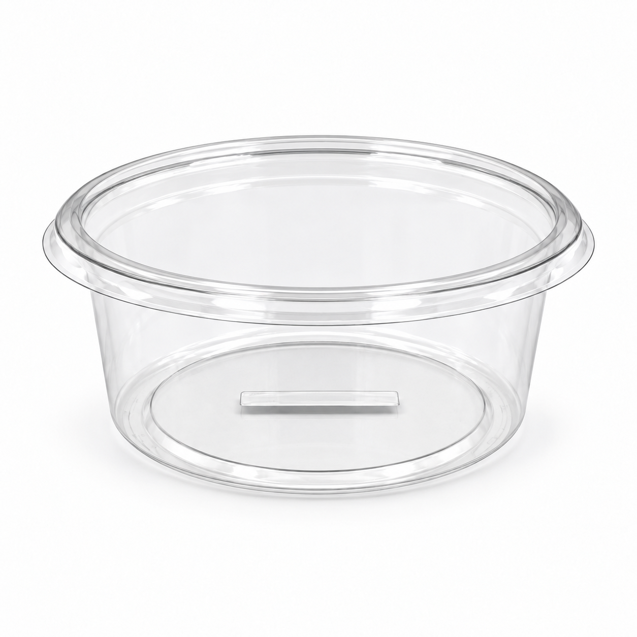 250ml Round 115mm Diameter Clear R-Pet Containers