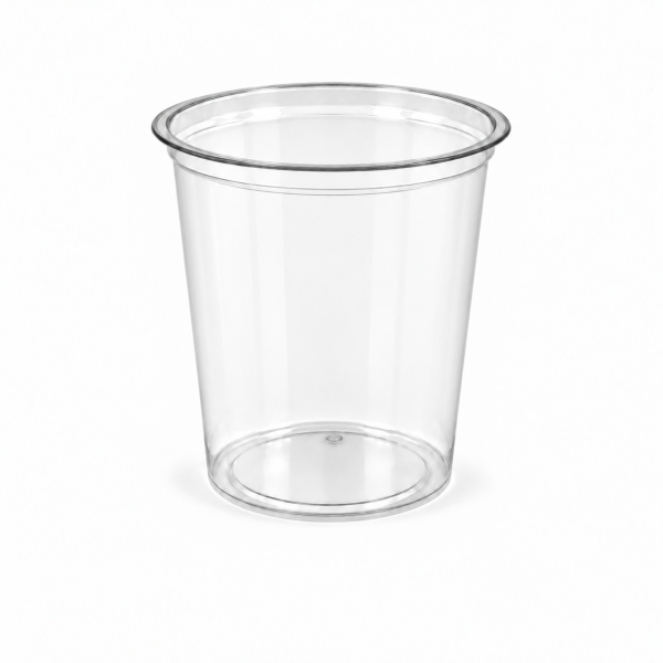 580ml Round 115mm Diameter Clear R-Pet Containers
