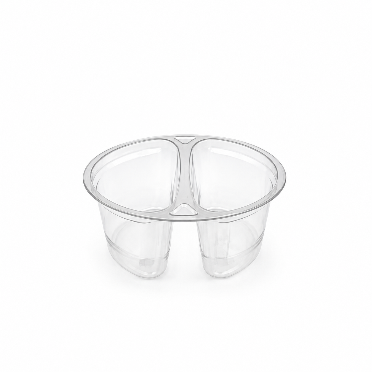 280ml Round 2 Cavity Clear R-Pet Containers