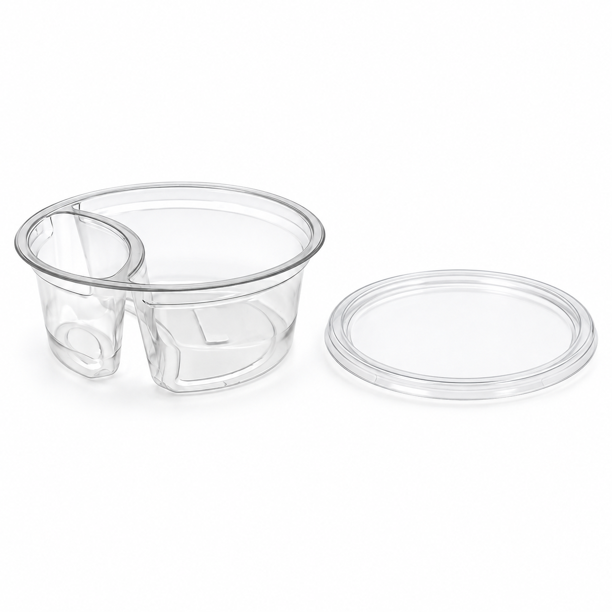 278ml Round 2 Cavity Clear R-Pet Containers