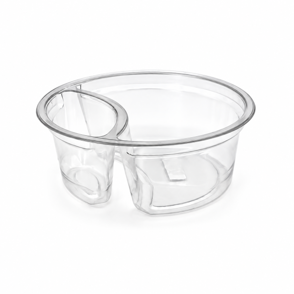 278ml Round 2 Cavity Clear R-Pet Containers
