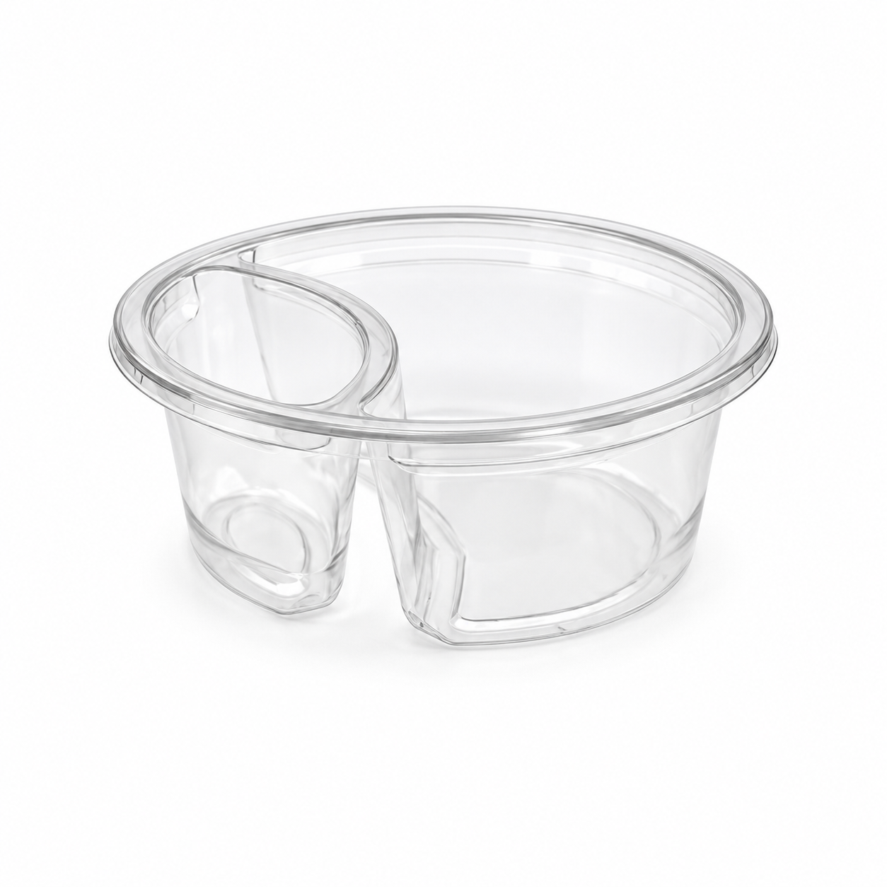 278ml Round 2 Cavity Clear R-Pet Containers