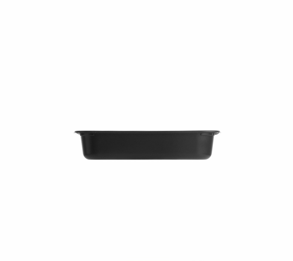 187x137x37mm 630ml Rectangular Black Trays