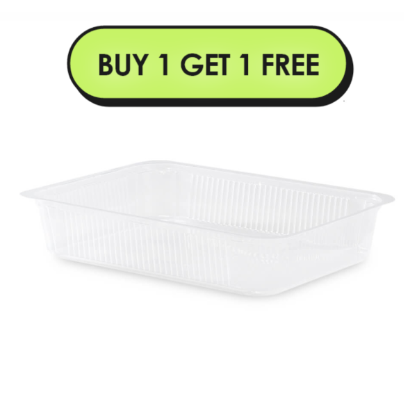 260x190x50mm 2000ml Rectangular Top Seal Tray