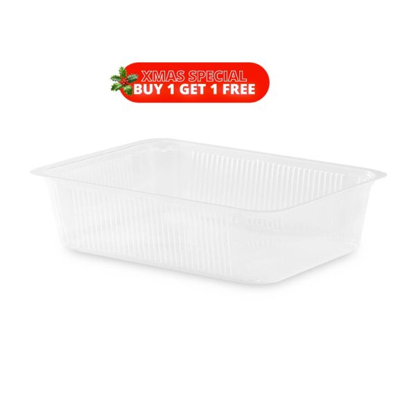 2500ml Large Rectangular Top Seal Trays