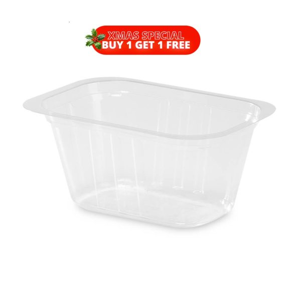 500ml 137x95x63mm Transparent Rectangular Trays