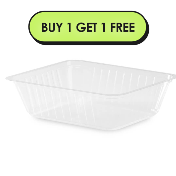 2250ml 230x190x65mm Rectangular Top Seal Trays