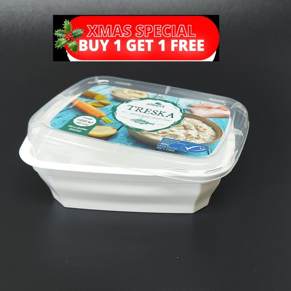 150ml White Rectangular Pate Container and Lid