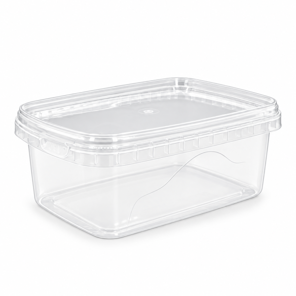 1300ml Rectangular Tamper Evident Containers and Lids