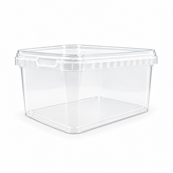 2200ml Rectangular Tamper Evident Containers and Lids