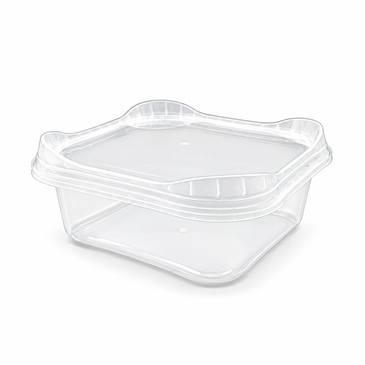 1200ml Square Tamper Evident Containers and Lids