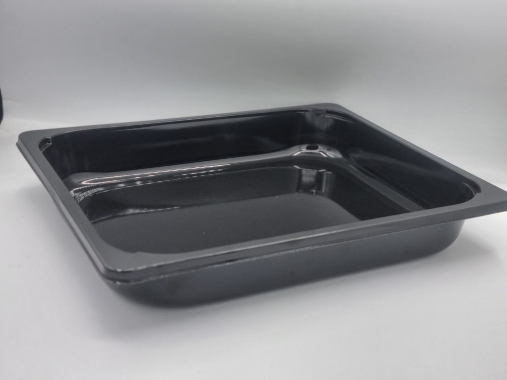 3330ml  325x265x50 mm Black CPET Trays - dual ovenable