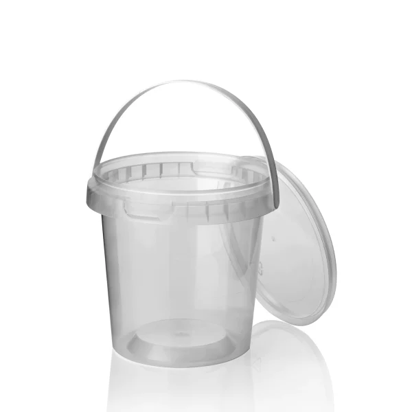 670ml Round 115mm Diameter Tamper Evident Containers, Lids and Handles