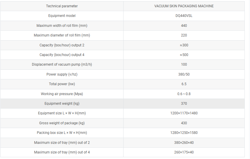 #6000 Automatic Skin Packing Machine