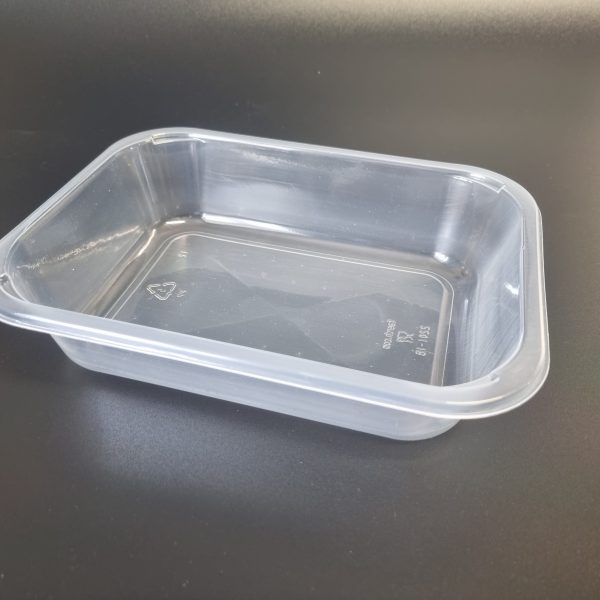 200x155x45mm 925ml Clear PP Trays - Microwaveable