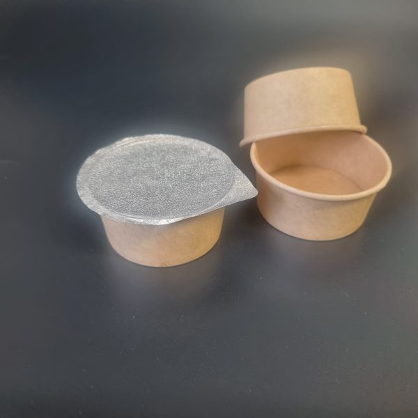 60ml  67mm Diameter round Kraft / PP lined Containers