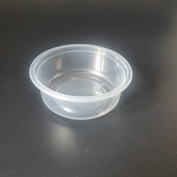 250ml Round 115mm Diameter Clear PP food Containers