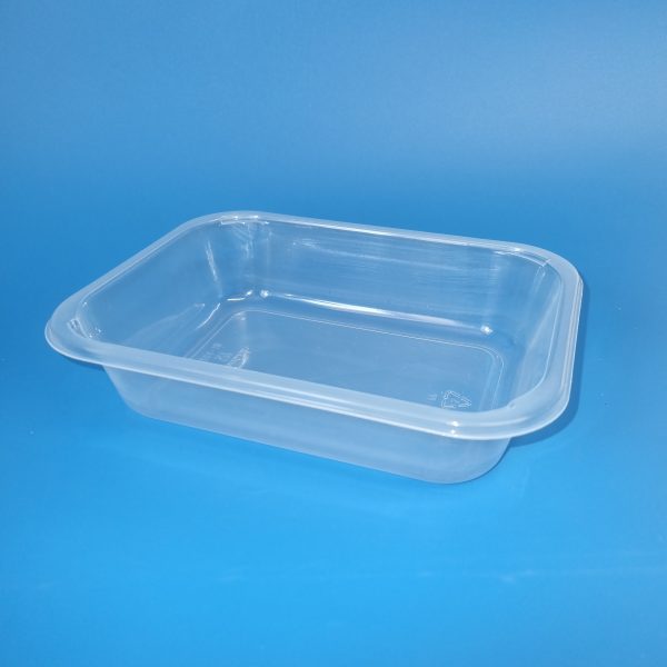 200x155x45mm 925ml Clear PP Food Trays - Microwaveable