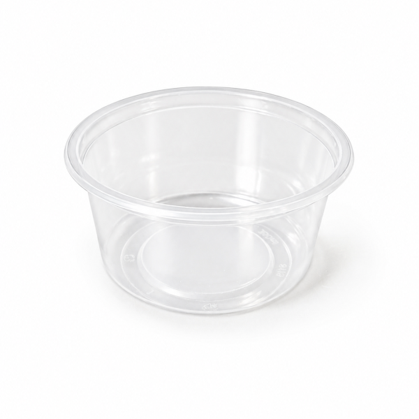 350ml Round 115mm Diameter Clear PP food Pots