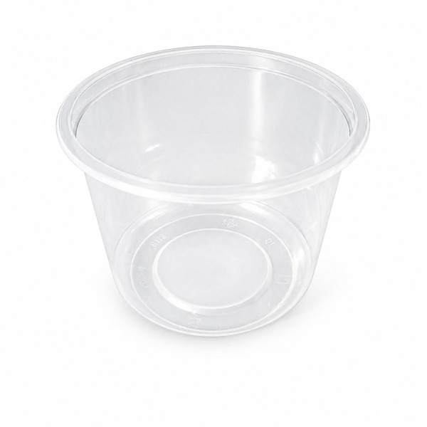 500ml Round 115mm Diameter Clear PP food Pots