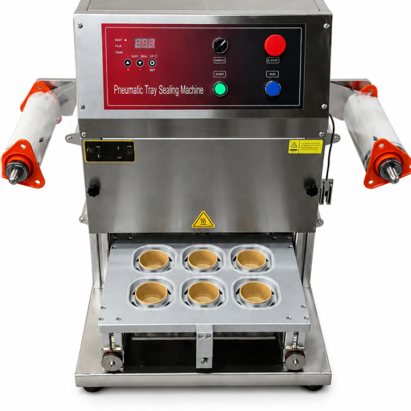 #4000/ 2oz Kraft Cups - Small Auto Pneumatic Heat Sealing Machine - with interchangeable die set facility