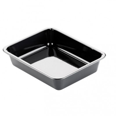 227 x 178mm Black CPET Trays - Dual Ovenable