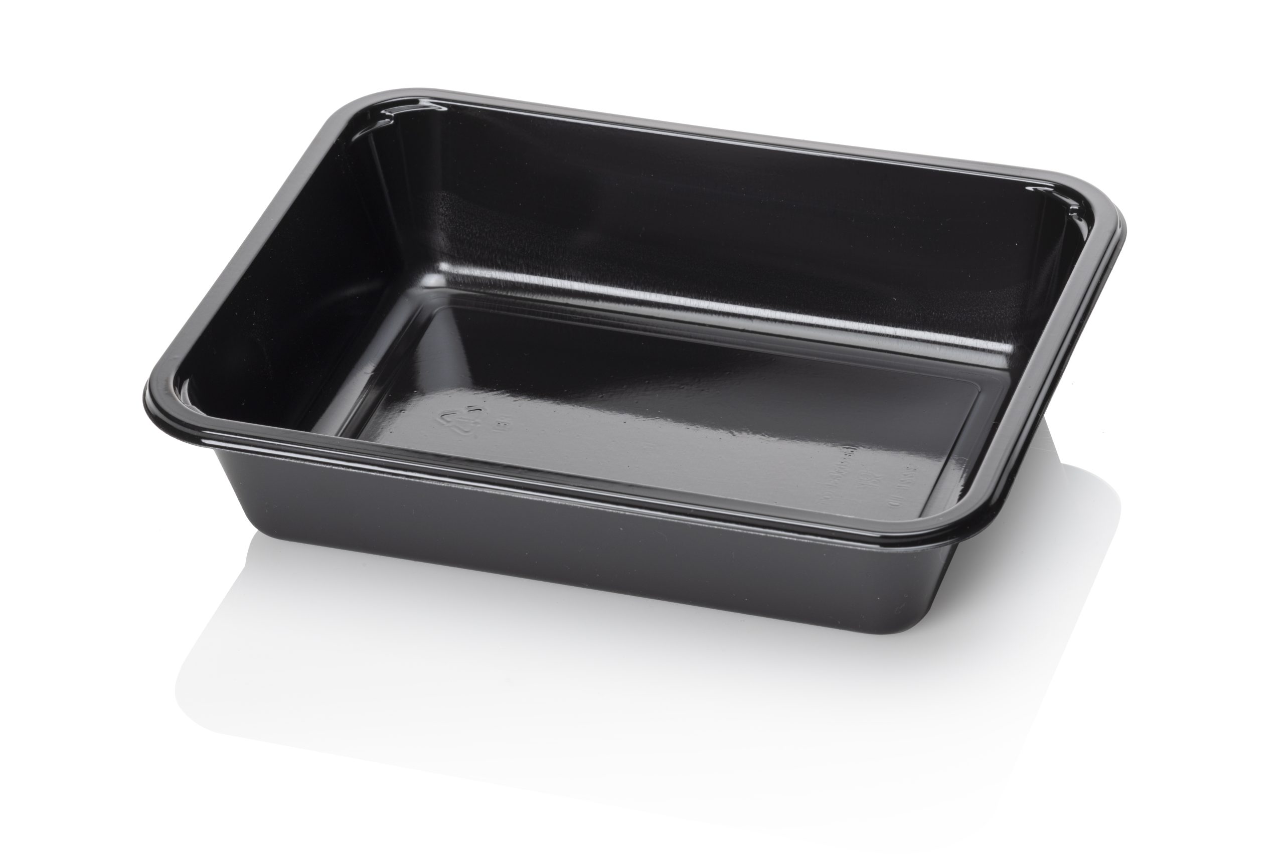 227 x 178mm Black CPET Trays - Dual Ovenable