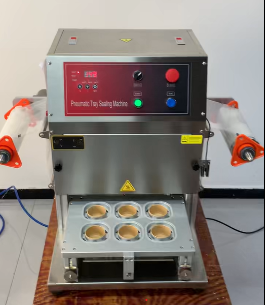 #4000/ 2oz Kraft Cups - Small Auto Pneumatic Heat Sealing Machine - with interchangeable die set facility