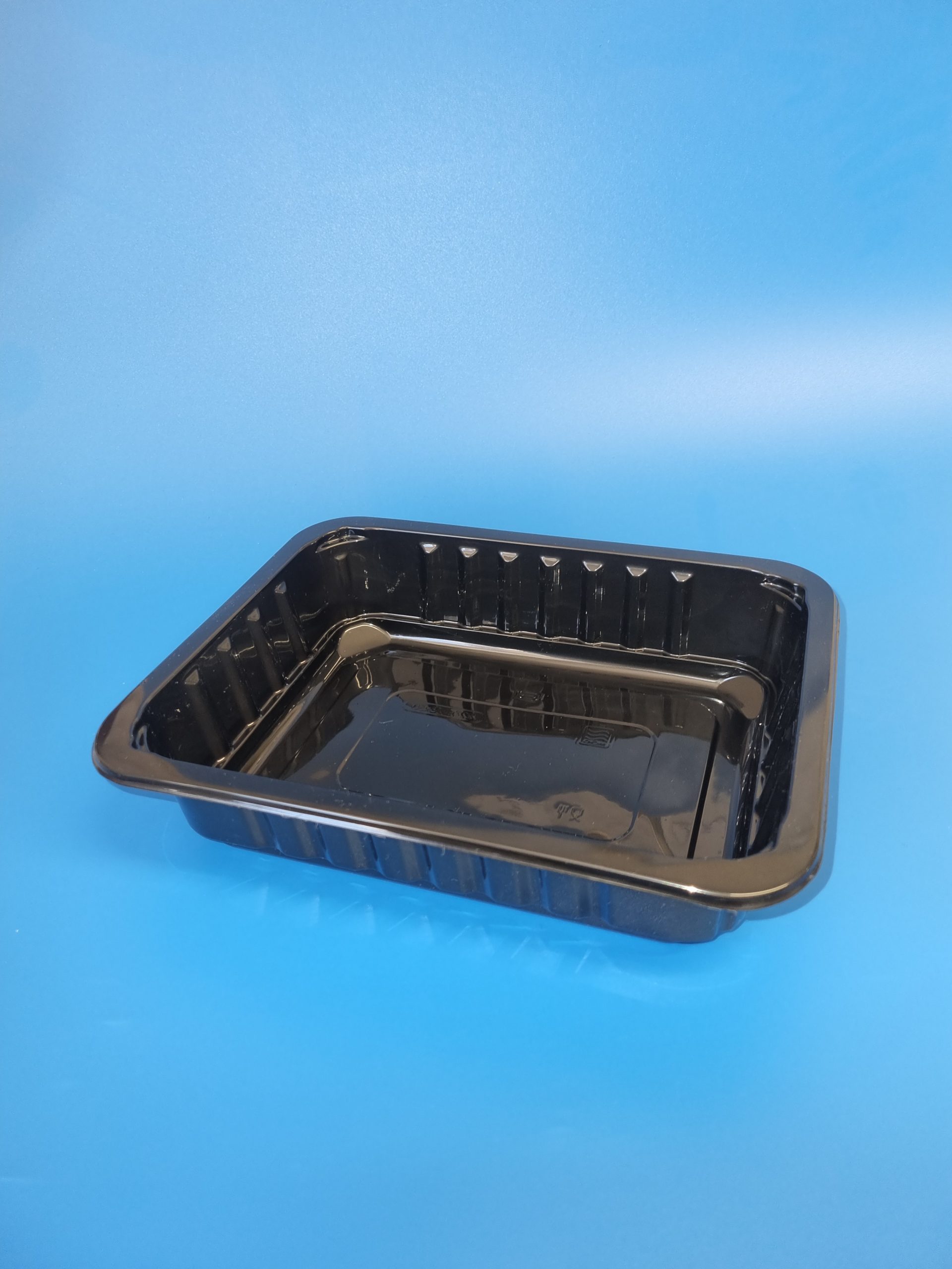 227x178x50mm 1450ml Black Rectangular Menu Tray